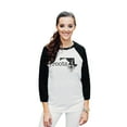 thumbnail image 2 of Thread Tank Home Roots State Maryland MD Unisex 3/4 Sleeves Baseball Raglan White Black Small, 2 of 4