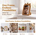 thumbnail image 5 of Unique Bargains Minimalist Clear Acrylic Floating Photo Frame Brown Crown 5" x 7", 5 of 5