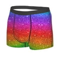 thumbnail image 2 of Kll Rainbow Glitter Men'S Cotton Boxer Briefs Underwear-Xx-Large, 2 of 9