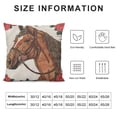 thumbnail image 5 of Pillow Covers Horse Decorative Velvet Throw Pillow Covers Pink Horse Red Rose Flower Animal Print Cushion Cover with Square Pillowcase for Sofa Couch Bedroom, 5 of 5