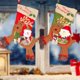 thumbnail image 5 of Medias navideñas grandes de 56 cm con diseño 3D de Papá Noel, muñeco de nieve y reno, bolsa de regalo para árbol, chimenea, fiestas familiares., 5 of 8