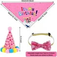 thumbnail image 4 of Monebena Dog Birthday Party Supplies, Girl Dog Puppy Theme Birthday Decorations,Dog Birthday Hat,Bow Tie,Bandana,Banner for Small Medium Large Dog (Pink 4 Pack), 4 of 4