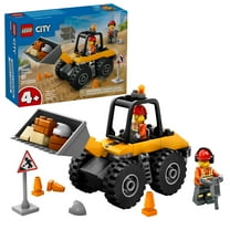 LEGO City Yellow Construction Wheel Loader Building Sensory Toy - Construction Vehicle Toy for Toddlers, Boys and Girls, Ages 4 - Educational, Learning Gift Idea for Preschoolers - 60450