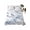 Blue, variant on White Blue Spring Floral Twim Size Flat Sheet, Wrinkleproof & Fadeproof Cooling Flat Bed Sheet Only, Summer Birds Botanical Breathable Soft Bedding Top Sheets 66 x 96 Inches