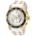 thumbnail image 2 of Invicta 20292 Mens Pro Diver Quartz Chronograph Silver Dial Watch with White & Gold Tone, 2 of 3