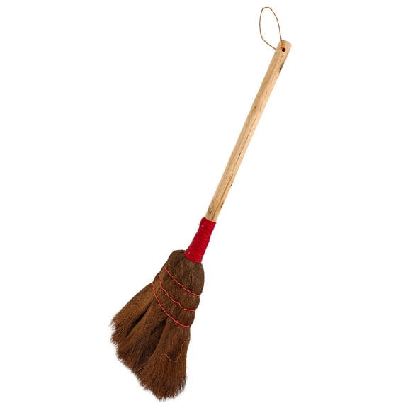 RENACLIPY Broom Assorted Color Wood Palm Fiber 1Pcs 22x9in