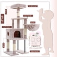 thumbnail image 3 of Árbol para Gatos Heybly Mushroom HCT200SMU 125 cm con Tubo de Acero, 3 of 9