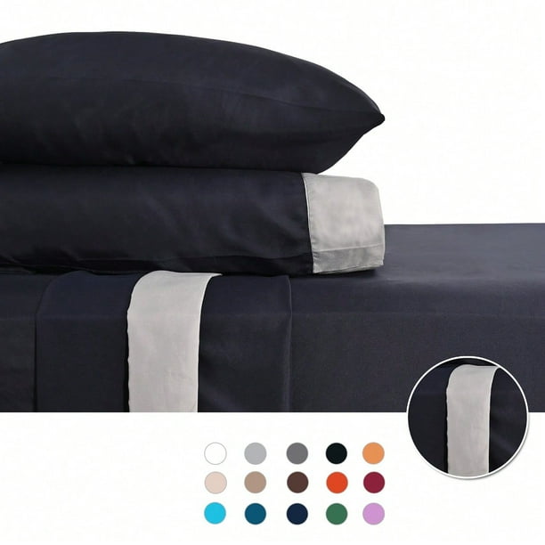 Juego de Sábanas Individual 2800 Hilos Extra Suave Premium Cenefa Europea Soft Nature