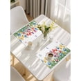 thumbnail image 5 of Watercolors Tulips Placemats Set of 12, Spring Butterflies Flowers Leaves Plants Placemats for Dining Table, Place Mats for Kitchen Tabletop, Waterproof Wipeable Dining Table Mats Set, 5 of 9