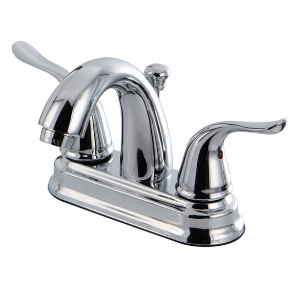 Kingston Brass Yosemite KB5611YL 4-inch Centerset Two Handle Lavatory Faucet, Polished Chrome