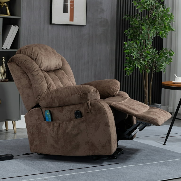 uhomepro Electric Massage Recliner with Heat, Lift Recliner Chair for  Elderly, Chairs for Living Room, Fabric Chaise Lounge with 5 Vibration  Modes