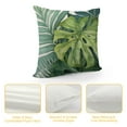 thumbnail image 4 of Creowell  Olive Green Tropical Leaf Throw Pillow Covers Decorative Botanical Monstera Banana Leaves Couch Pillow Cases Farmhouse Outdoor Cushion Covers for Bedroom Living Room Sofa, 4 of 5