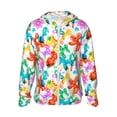 thumbnail image 2 of Uemuo Colorful Air Balloons Pattern Women's Full Zip UPF 50+ Sun Protection Hoodie Jacket Long Sleeve Sun Shirt Hiking Outdoor Performance with Pockets-3X-Large, 2 of 9