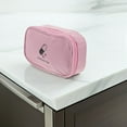 thumbnail image 4 of LITINKIMI Compact Pink Travel Medication Organizer Bag with Sturdy Waterproof Material and Multiple Sections, 4 of 6