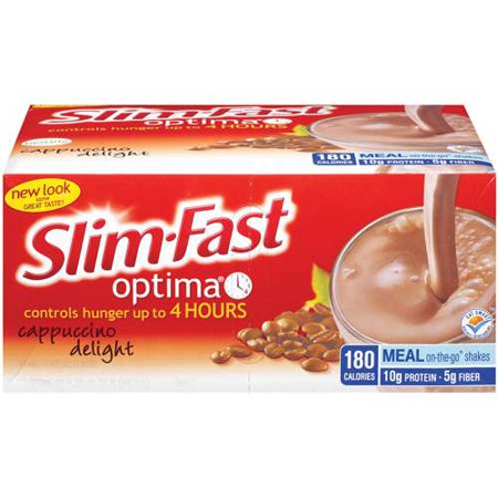 Slim-Fast: Meal Optima Cappuccino Delight 11 Fl Oz Cans Shakes, 12 ct