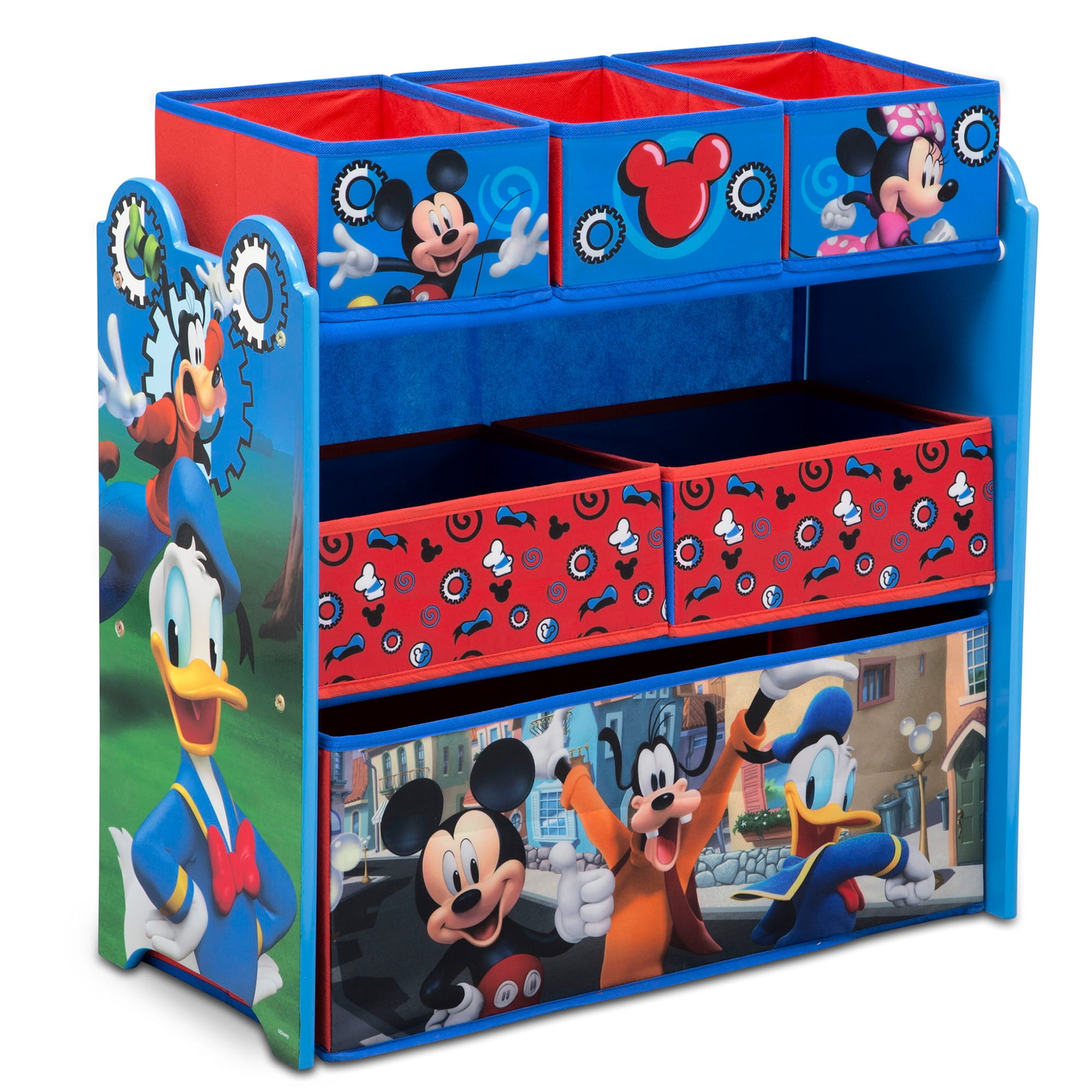 6-Bin Toy Storage Organizer Disney Mickey Mouse 