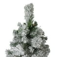 thumbnail image 3 of Northlight 6.5' Pre-Lit Flocked Somerset Spruce Artificial Christmas Tree - Clear Lights, 3 of 5