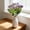 Purple, variant on Marttyga High-Quality Artificial Milan Flower Bouquet, Six-Piece Bundle Set, Plastic Floral Sprigs With Flexible Rods, Indoor And Event Decor For Any Space(Red)