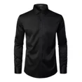 thumbnail image 3 of Camisa De Vestir Elástica Formal De Manga Larga Para Hombre, 3 of 7