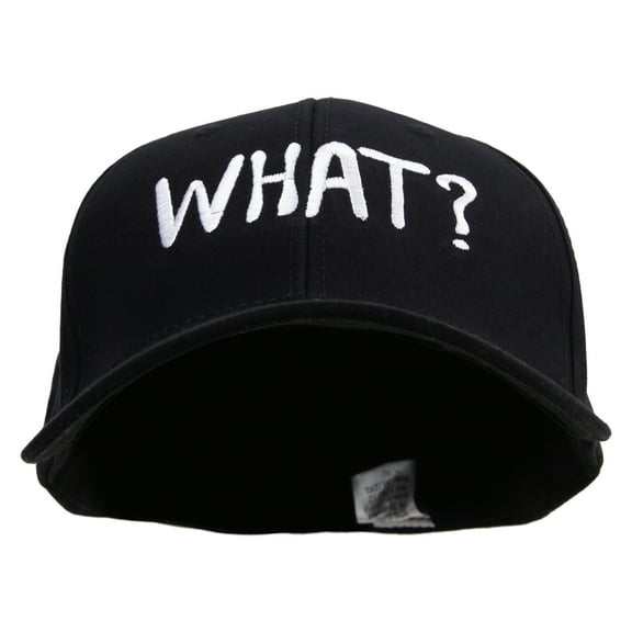 What Phrase Big Size Stretchable Deluxe Fitted Cap - Black XL-2XL