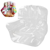 Taolixe Stuffed Animal Storage Bean Bag Chair Cover Waterproof Clear PVC Extra Large Kids Plush Toy Storage Sofa Nursery Bedroom Dolls Organizing Sofa Clearance-Storage Sofa