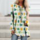 thumbnail image 2 of Mujeres Casual St. Patrick's Day Impreso Manga larga O-cuello Pullover Blusa Camiseta Tops Pompotops FGAJ380, 2 of 5