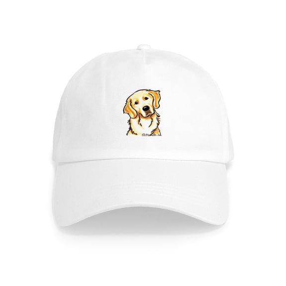 CafePress - Golden Retriever Portrait Cap - Adjustable 100% Brushed Unisex Casual Cotton Baseball Cap, Beige, 1