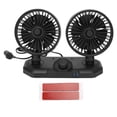 thumbnail image 1 of Ventilador de coche doble giratorio de 360 grados, gran potencia, bajo ruido, ventilador de refrigeración portátil para coches, camiones, furgonetas, SUV, RV, ATV, barcos, 1 of 8