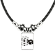thumbnail image 1 of patron de juego naipes fichas utensilios collar a mano colgante de cuerda de cuero Unbranded M, 1 of 3