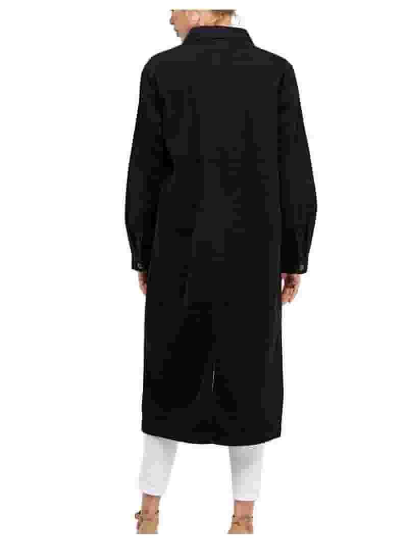 送料無料 通販 ファッション Maxi Casual Long Women's Length Oversize Coat Cotton Denim Clothing