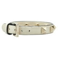 thumbnail image 2 of Pre-Owned Valentino Rockstud Bracelet in White Gold Plated Leather for Women, 2 of 8