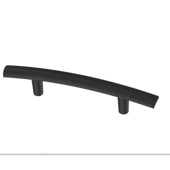 Brainerd P22667C-FB 3" Matte Black Arched Cabinet & Drawer Pull