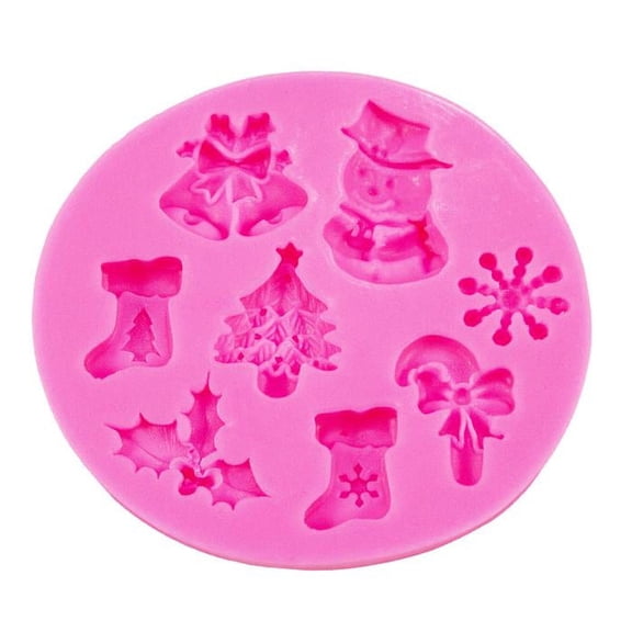 8 Christmas Icons Silicone Mold