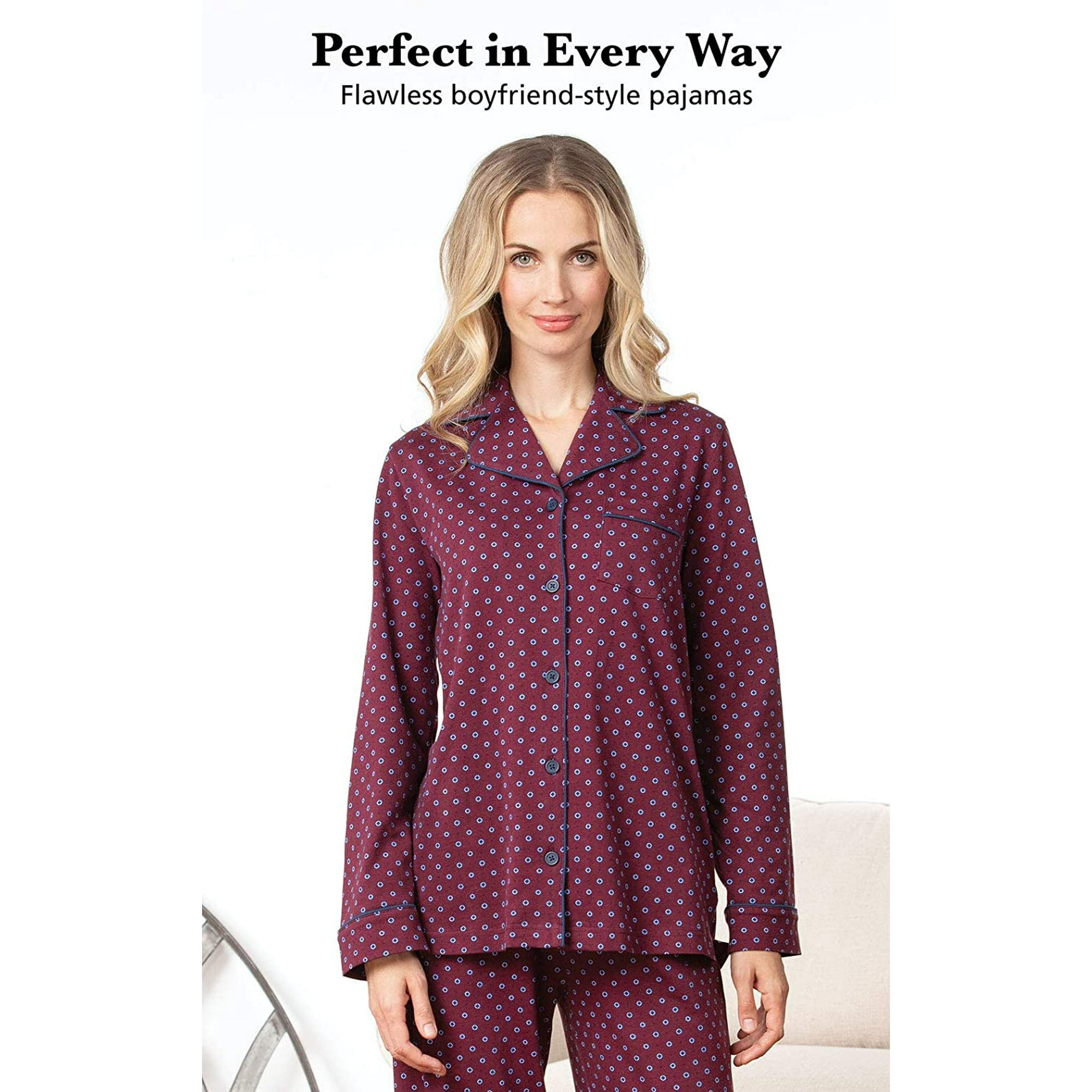 Womens jersey pj set hotsell