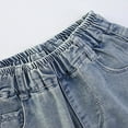 thumbnail image 6 of Tween Girls' Denim Shorts Kids Jeans Girls High Waist Denim Shorts Girls Clothes Summer Girls Shorts Size 12-13 Years, 6 of 9