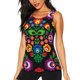 thumbnail image 1 of Balery Traditional Floral Polish Camiseta sin mangas estampada ligera para mujer, tops de entrenamiento sin mangas, camisetas de yoga transpirables de secado rápido.-Large, 1 of 7