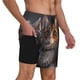 thumbnail image 2 of Fotbe Wide Eyed Cartoon Cats Traje de Baño para Hombre – Shorts de Natación de Secado Rápido con Forro y Bolsillos-XX-Large, 2 of 6