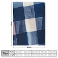 thumbnail image 4 of COMIO  Throw Blankets, Buffalo Plaid Throw Blanket for Couch Sofa Bed, Soft Warm Fuzzy Cozy Plush Checkered Blanket, Lightweight Farmhouse Decor (navyblue), 4 of 6