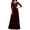 Claret, variant on Wedding Guest Dresses for Women Evening Gown Appear Thin Three-Quarter Sleeve Lace V-Neck Lace Stitching Waist Length Dress Cocktail Dresses 2023 Navy