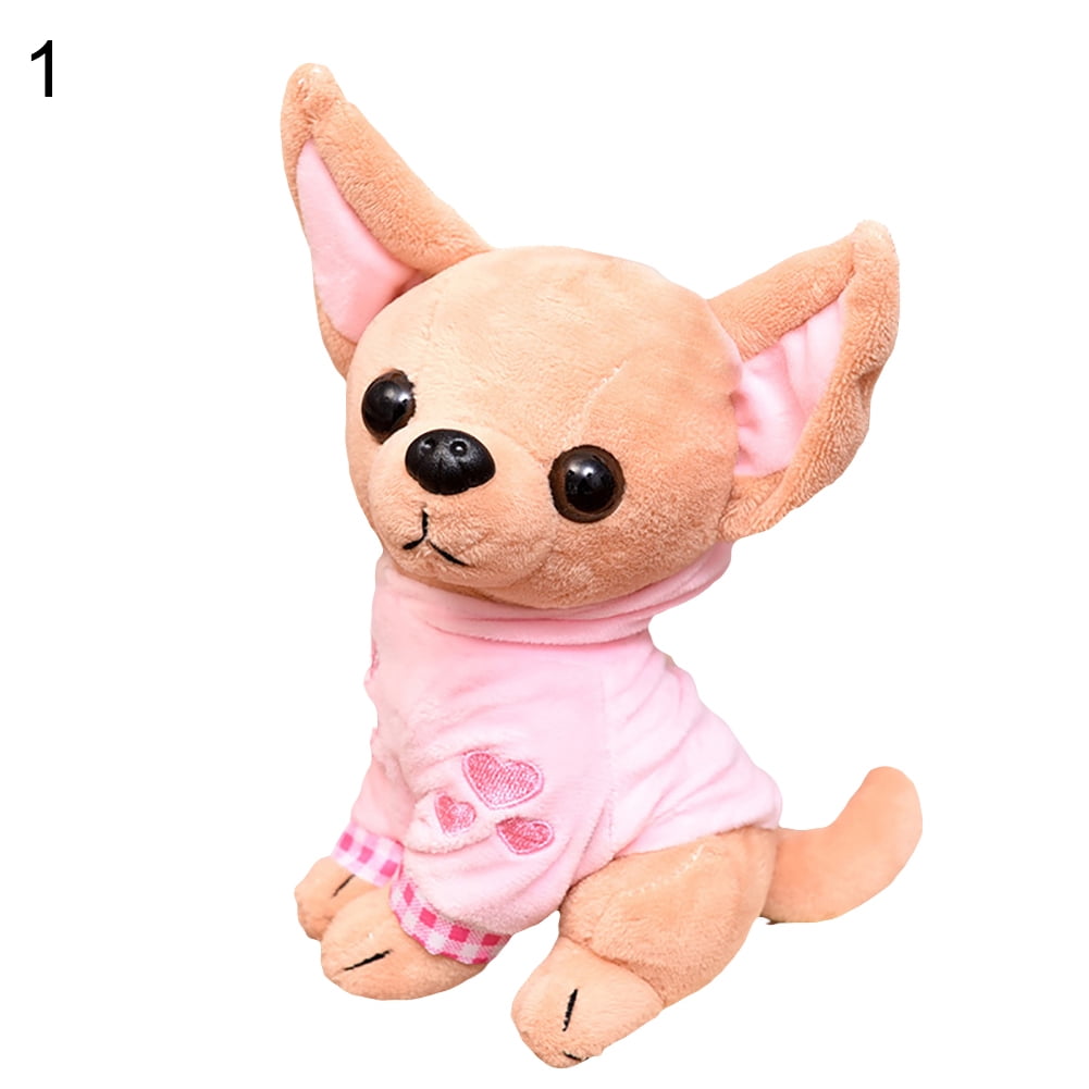 17cm Chihuahua Puppy Kids Baby Toys Kawaii Simulation Animal Doll Birthday  Gift for Girls Children Cute Stuffed Dog Plush Toy