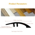 thumbnail image 3 of Threshold Ramps for Doorways: Floor Transition Strip, 2025 New Self Adhesive PVC Door Threshold Ramp Transition Strip, for Entry, Carpet, Tile, Wheelchair, Threshold Reducer 3/4 Inch (Khaki), 3 of 9