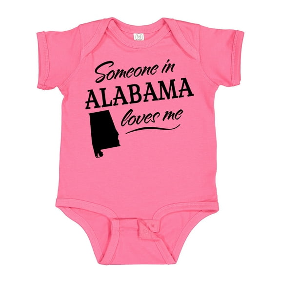 Inktastic Someone in Alabama Loves Me Boys or Girls Baby Bodysuit