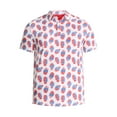 thumbnail image 4 of Birdie Bound Men's & Big Men's Fourth of July Americana Pineapple Print Golf Polo with UPF50+, Sizes XS-5XL, 4 of 5