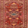 thumbnail image 1 of Ahgly Company Machine Washable Indoor Square Traditional Copper Red Pink Area Rugs, 9' Square, 1 of 7