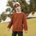 thumbnail image 4 of Bnwani Sweatshirt for Girls Long Sleeve Oversized Fleece Sweatshirt Cute Plain Tops Pullover Size 7-8, 4 of 4