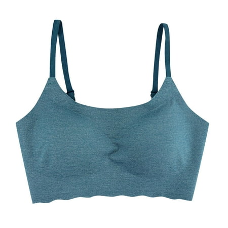 

NECHOLOGY Bras Strapless Ladies Bra Butterfly Beauty Back Wrap Breast Latex No Steel Ring Ice Silk Sports Skin Tone Bra Underwear Mint Green Large