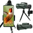 thumbnail image 6 of MLINS 1Set Green Black Telescope for Bird Watching Wildlife Observation Hiking Camping Sightseeing Waterproof Anti-fog Shock-proof -4 Prism Multi-layer Coated Lens IPX5 Waterproof, 6 of 8