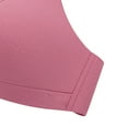 thumbnail image 2 of BLTIBY Women's Everyday Bra Seamless Wireless Thin Solid Color Underwear Comfort Fashion Breathable Bras for Small Chest Red M, 2 of 9