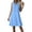 02-Sky Blue, variant on Ecqkame Women's Linen Dresses Spring Summer Solid Color V Neck Sleeveless Loose Casual Dress Lightweight Comfortable Dresses Sky Blue XXL