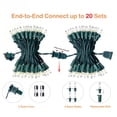 thumbnail image 4 of RESNICE Mini Clear Christmas Lights 26ft 100LED Warm White Connectable Green Wire with Spare Fuses Bulbs for Outdoor Indoor Christmas Tree Patio Garden Holiday Party Home Decor, 4 of 10